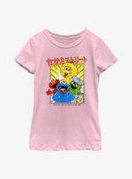 Sesame Street Anime Streets Youth Girls T-Shirt