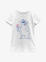 Sesame Street Cookie Monster Flower Youth Girls T-Shirt