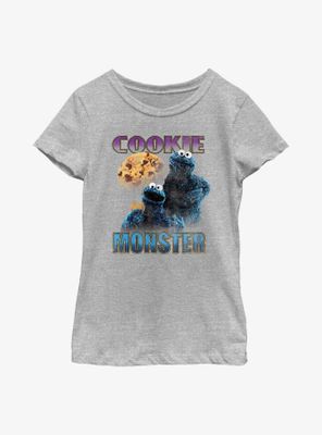Sesame Street Cookie Monster Highlight Youth Girls T-Shirt
