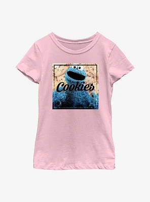 Sesame Street Cookies Cookie Monster Youth Girls T-Shirt