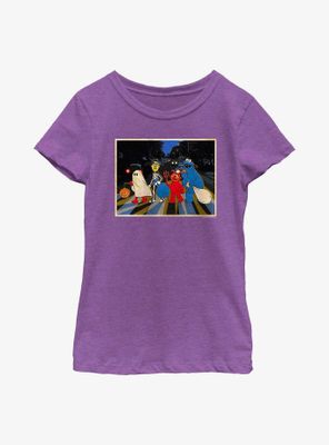 Sesame Street Crew Trick Or Treating Youth Girls T-Shirt