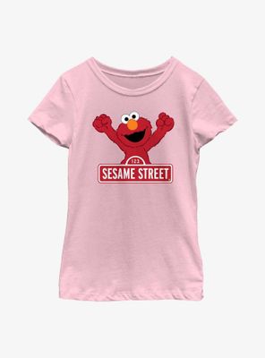 Sesame Street Elmo Varsity Sign Youth Girls T-Shirt