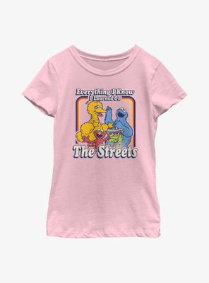 Sesame Street Everything I Know Youth Girls T-Shirt