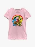 Sesame Street Rainbow Banner Youth Girls T-Shirt