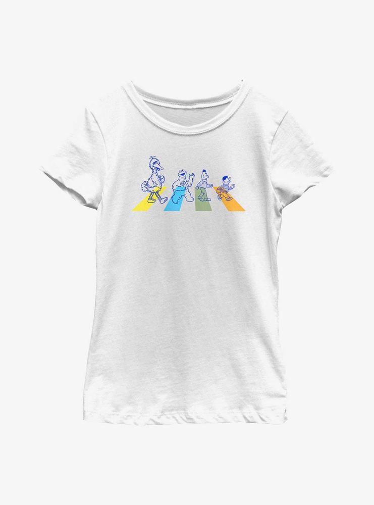 Sesame Street Team Abbey Road Youth Girls T-Shirt