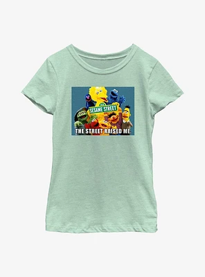 Sesame Street The Raised Me Meme Youth Girls T-Shirt