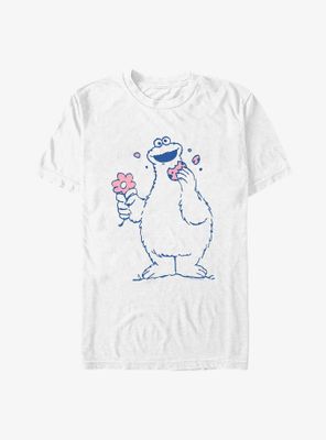 Sesame Street Cookie Monster Flower T-Shirt