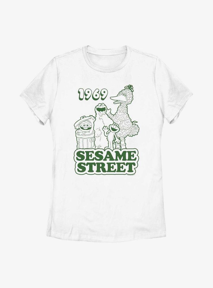 Boxlunch Sesame Street 1969 Group Womens T-Shirt