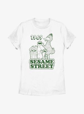 Sesame Street 1969 Group Womens T-Shirt