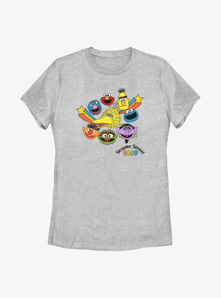 Sesame Street 1969 Heads Womens T-Shirt