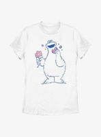 Sesame Street Cookie Monster Flower Womens T-Shirt