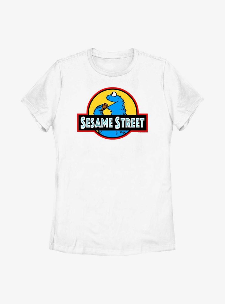 Sesame Street Cookie Monster Icon Womens T-Shirt