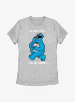 Sesame Street Cookie Monster Only Here For The CookiesWomens T-Shirt