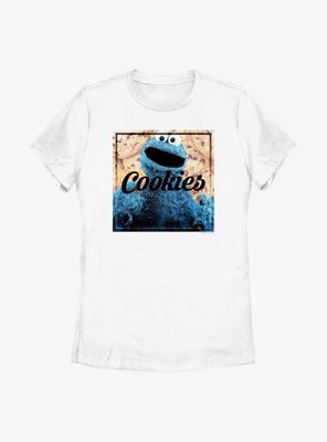 Sesame Street Cookies Cookie Monster Womens T-Shirt
