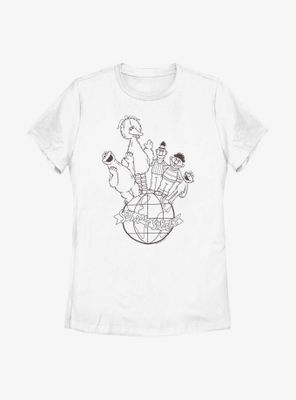 Sesame Street Globe Womens T-Shirt