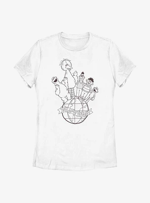 Sesame Street Globe Womens T-Shirt