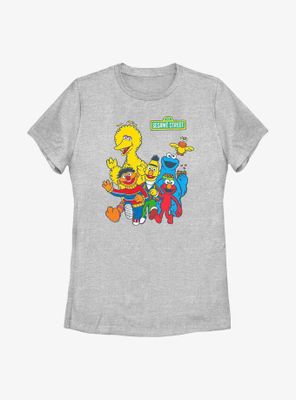 Sesame Street Group Walk Womens T-Shirt
