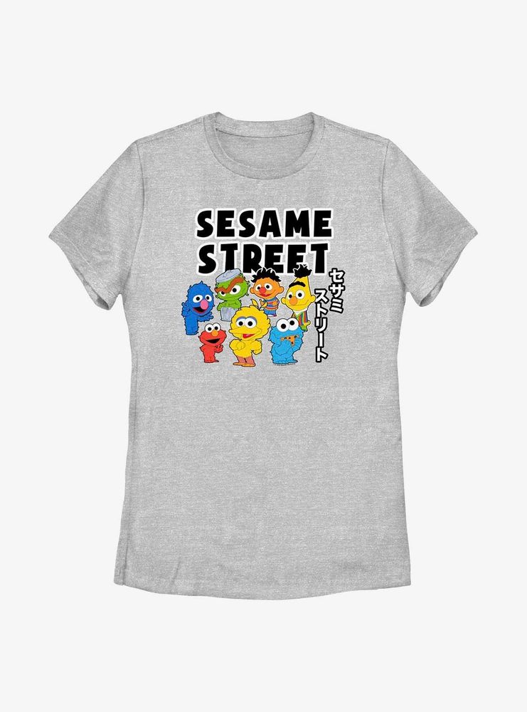 Sesame Street Kawaii Group Womens T-Shirt