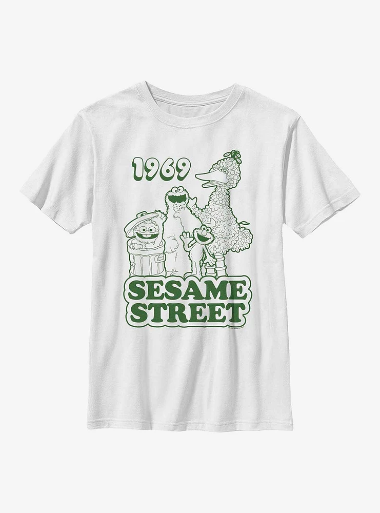 Sesame Street 1969 Group Youth T-Shirt