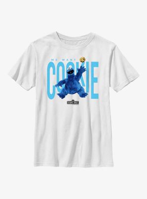 Sesame Street Air Cookie Monster Want Youth T-Shirt