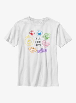 Sesame Street All For Love Youth T-Shirt