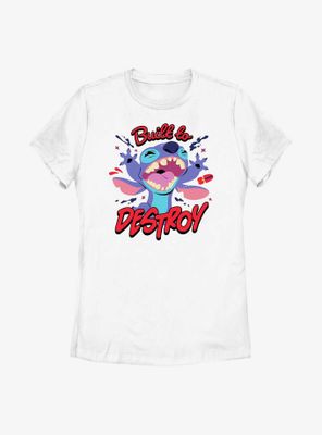 Disney Lilo & Stitch Built To Destroy Womens T-Shirt