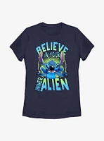 Disney Lilo & Stitch Believe Your Inner Alien Womens T-Shirt