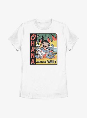 Disney Lilo & Stitch Ohana Means Family Womens T-Shirt