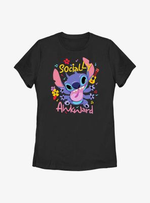 Disney Lilo & Stitch Socially Awkward Womens T-Shirt