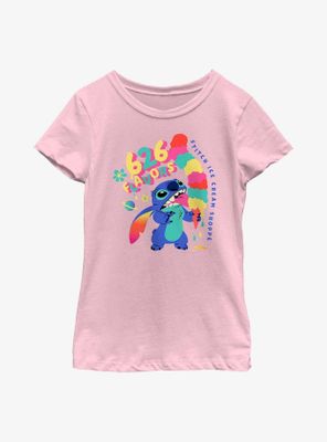 Disney Lilo & Stitch 626 Flavors Ice Cream Youth Girls T-Shirt