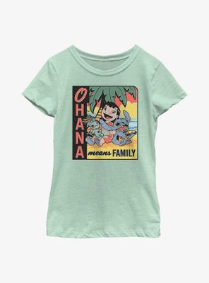 Disney Lilo & Stitch Ohana Means Family Youth Girls T-Shirt