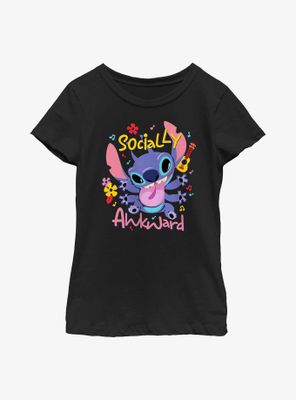 Disney Lilo & Stitch Socially Awkward Youth Girls T-Shirt