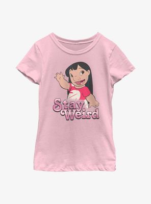 Disney Lilo & Stitch Stay Weird Youth Girls T-Shirt