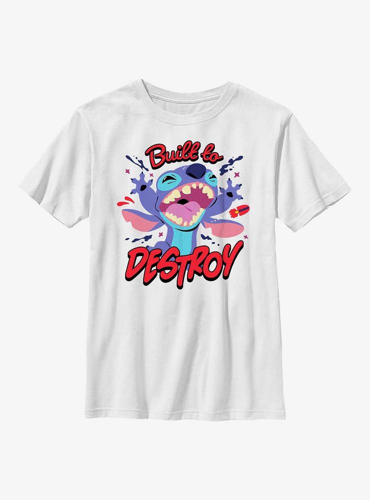 Disney Lilo & Stitch Built To Destroy Youth T-Shirt