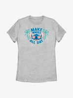 Disney Lilo & Stitch Make Waves All Day Womens T-Shirt