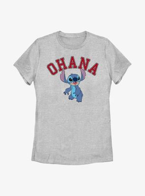 Disney Lilo & Stitch Ohana Collegiate Womens T-Shirt