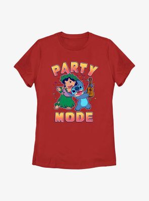 Disney Lilo & Stitch Party Mode Womens T-Shirt