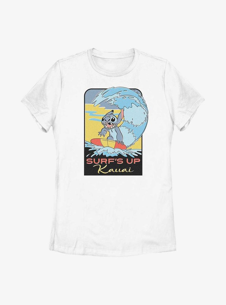 Disney Lilo & Stitch Surf's Up Kauai Womens T-Shirt