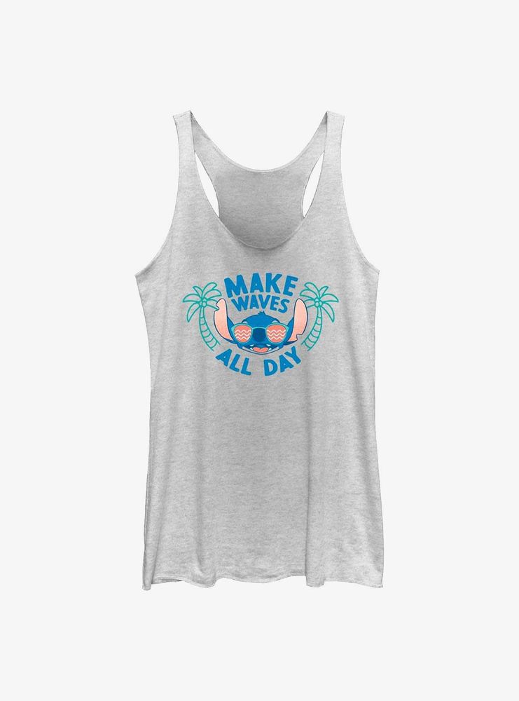 Disney Lilo & Stitch Make Waves All Day Womens Tank Top