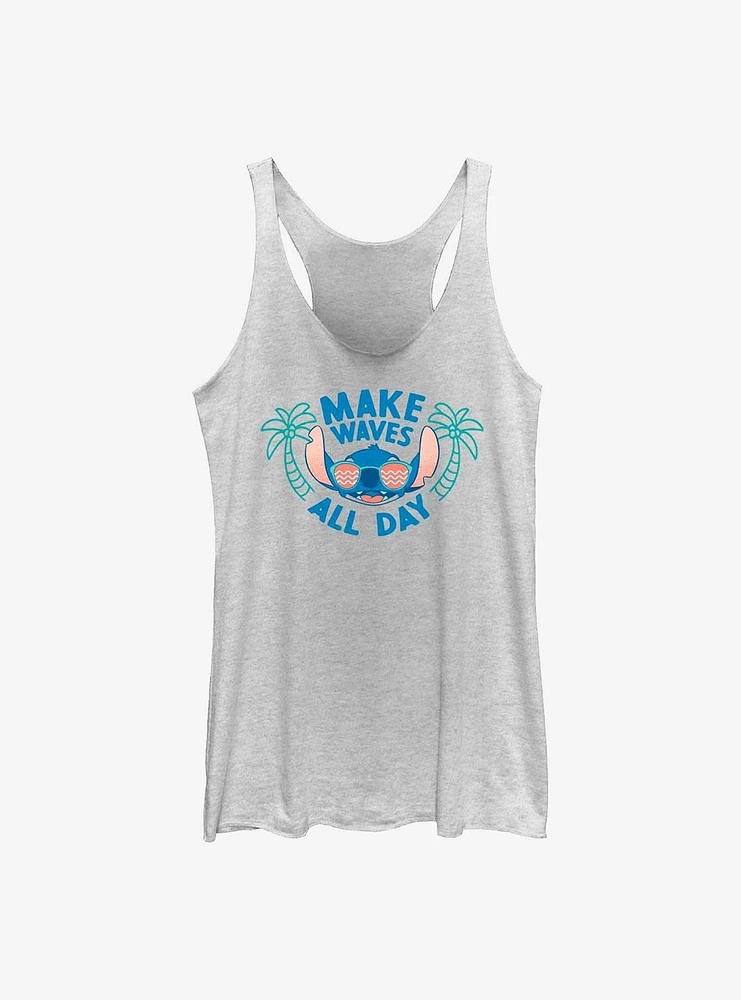 Disney Lilo & Stitch Make Waves All Day Womens Tank Top