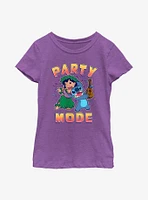 Disney Lilo & Stitch Party Mode Youth Girls T-Shirt