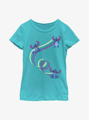 Disney Lilo & Stitch Ribbon Stitches Youth Girls T-Shirt