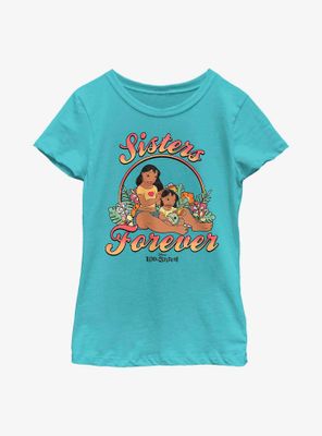 Disney Lilo & Stitch Sisters Forever Youth Girls T-Shirt
