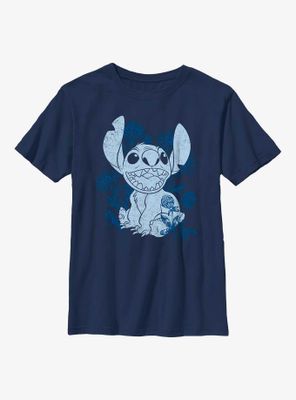 Disney Lilo & Stitch Floral Sketch Youth T-Shirt