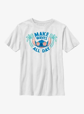 Disney Lilo & Stitch Make Waves All Day Youth T-Shirt