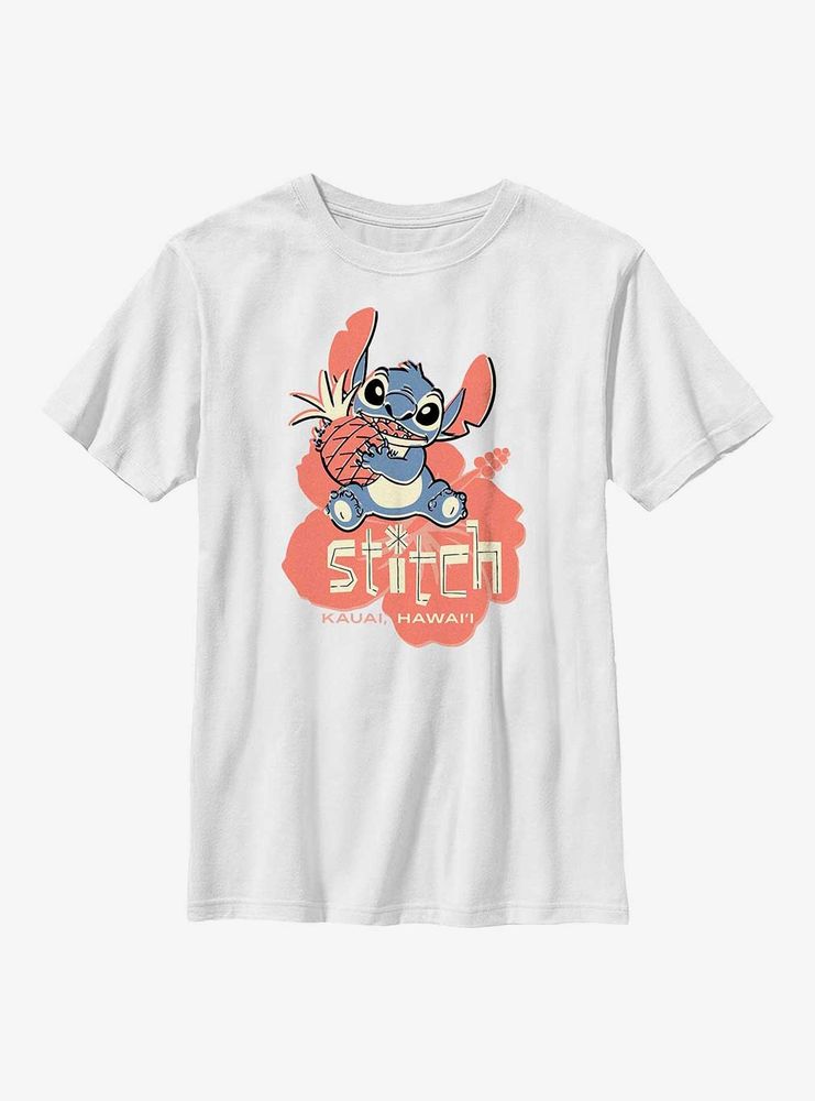 Disney Lilo & Stitch With Pineapple Youth T-Shirt