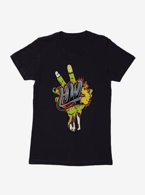 Hot Wheels Halloween Zombie Hand Womens T-Shirt