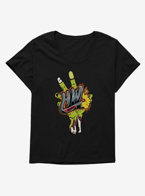 Hot Wheels Halloween Zombie Hand Womens T-Shirt Plus