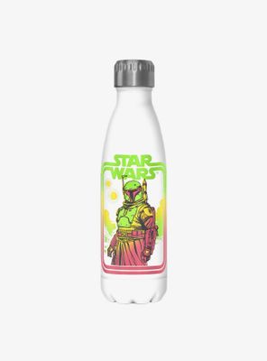 Star Wars The Book of Boba Fett Boba Retro White Stainless Steel Water Bottle