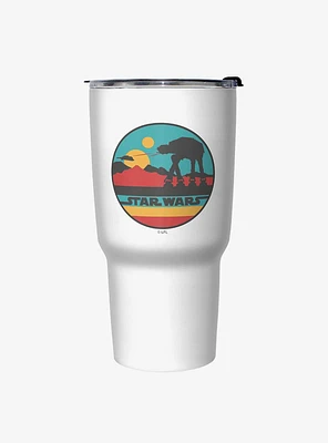 Star Wars At At Mountain White Stainless Steel Travel Mug